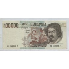 ITALIA 1983 BILLETE DE 100.000 LIRAS, ALTO FACIAL DE MUY BUENA CALIDAD -UNC